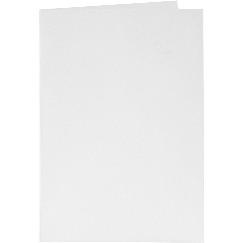 Cards and envelopes, card size 10,5x15 cm, envelope size 11,5x16,5 cm, 110+230 g, white, 6 set/ 1 pack [HOB-23010]