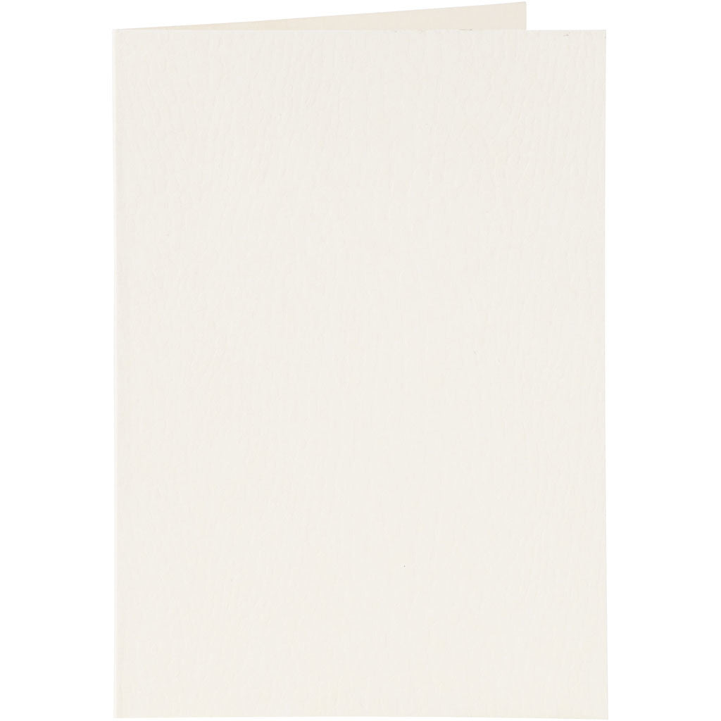 Cards and envelopes, card size 10,5x15 cm, envelope size 11,5x16,5 cm, 110+230 g, off-white, 6 set/ 1 pack [HOB-23011]