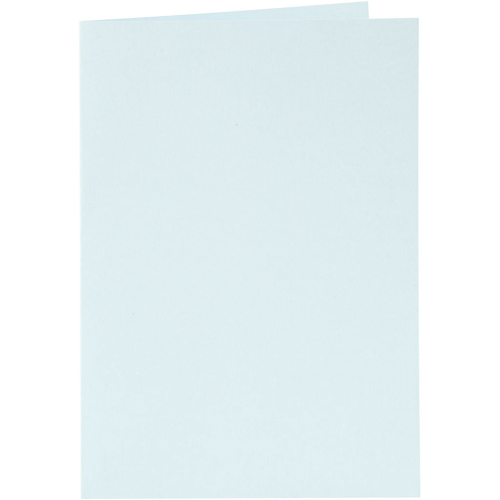 Cards and envelopes, card size 10,5x15 cm, envelope size 11,5x16,5 cm, 110+220 g, light blue, 6 set/ 1 pack [HOB-23013]