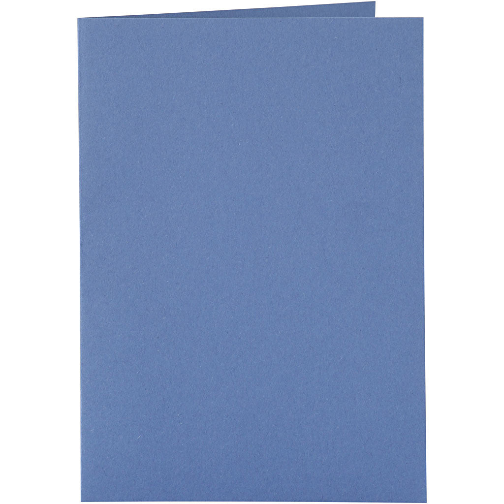 Cards and envelopes, card size 10,5x15 cm, envelope size 11,5x16,5 cm, 110+220 g, blue, 6 set/ 1 pack [HOB-23014]
