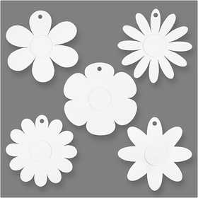 Flowers, dia. 20 cm, 400 g, white, 5x3 pc/ 1 pack [HOB-233130]