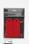 Manila Tags, size 3x8 cm, 220 g, red, 20 pc/ 1 pack [HOB-234013]