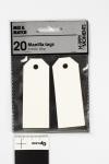 Manila Tags, size 3x8 cm, 220 g, off-white, 20 pc/ 1 pack [HOB-234022]
