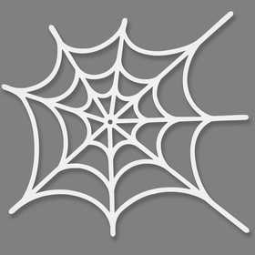 Spider Web, size 19x21 cm, 230 g, white, 16 pc/ 1 pack [HOB-234630]