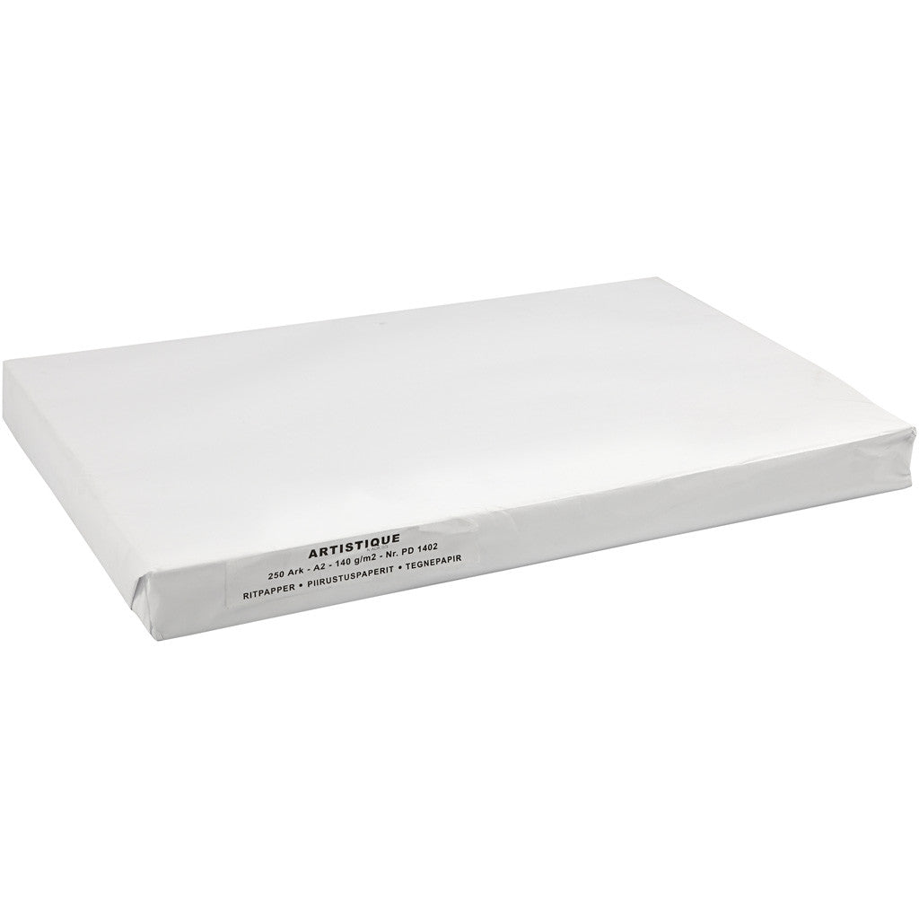 Drawing Paper, A2, sheet 420x594 mm, 190 g, white, 250 sheet/ 1 pack [HOB-23538]