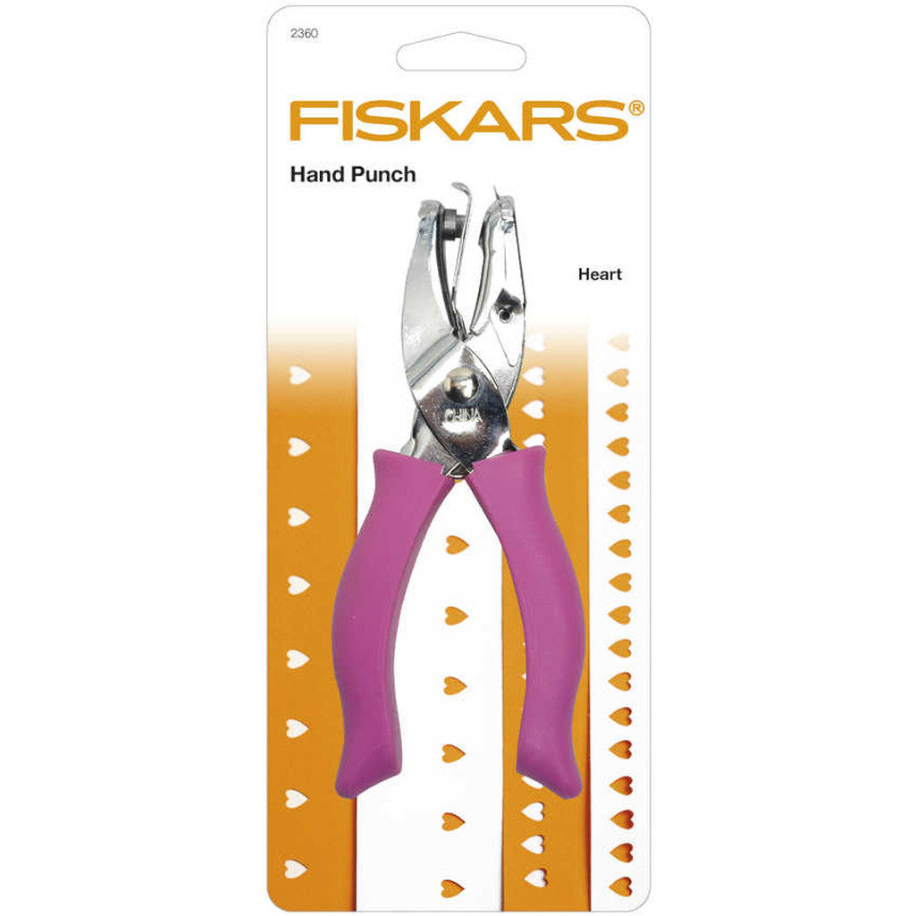 Fiskars Hand Punch, Heart, hole size 5 mm, 1 pc [HOB-2360]