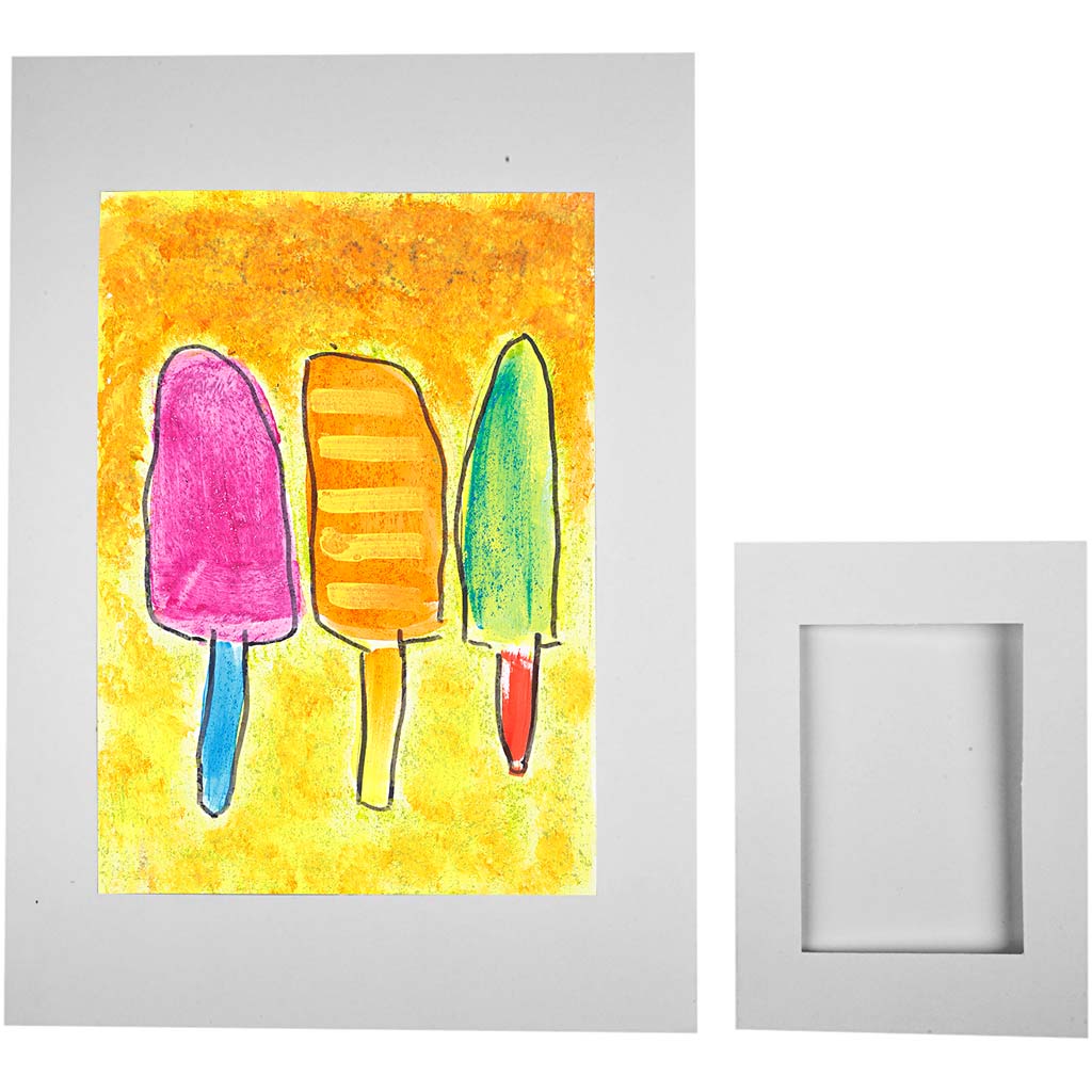 Picture Mount, size A4+A6, 230 g, white, 2x60 pc/ 1 pack [HOB-23630]