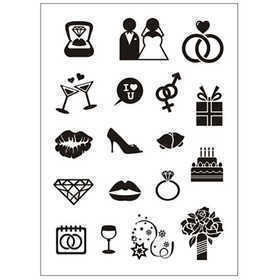 Clear Stamps, wedding, sheet 11x15,5 cm, 1 sheet [HOB-240017]