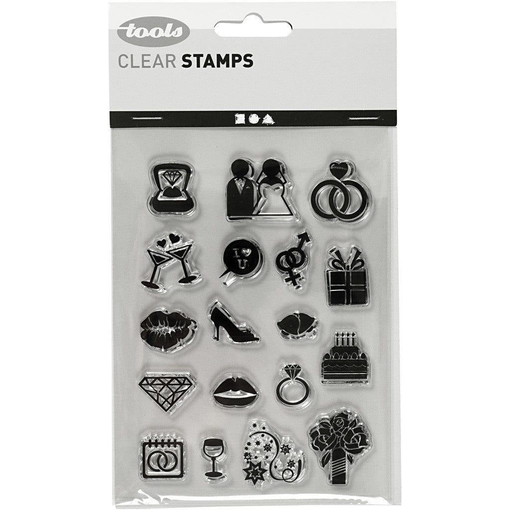 Clear Stamps, wedding, sheet 11x15,5 cm, 1 sheet [HOB-240017]
