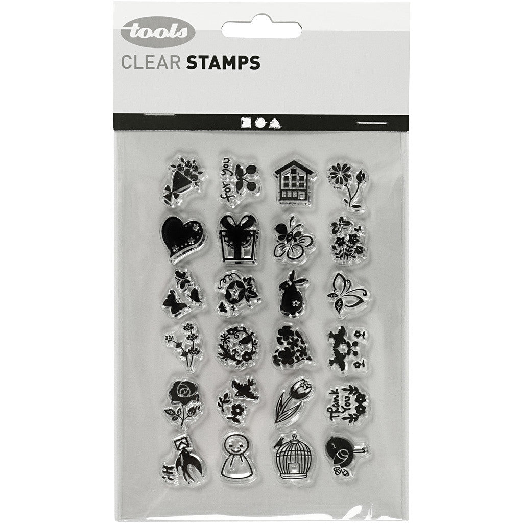 Clear Stamps, small sweet greetings, sheet 11x15,5 cm, 1 sheet [HOB-240018]