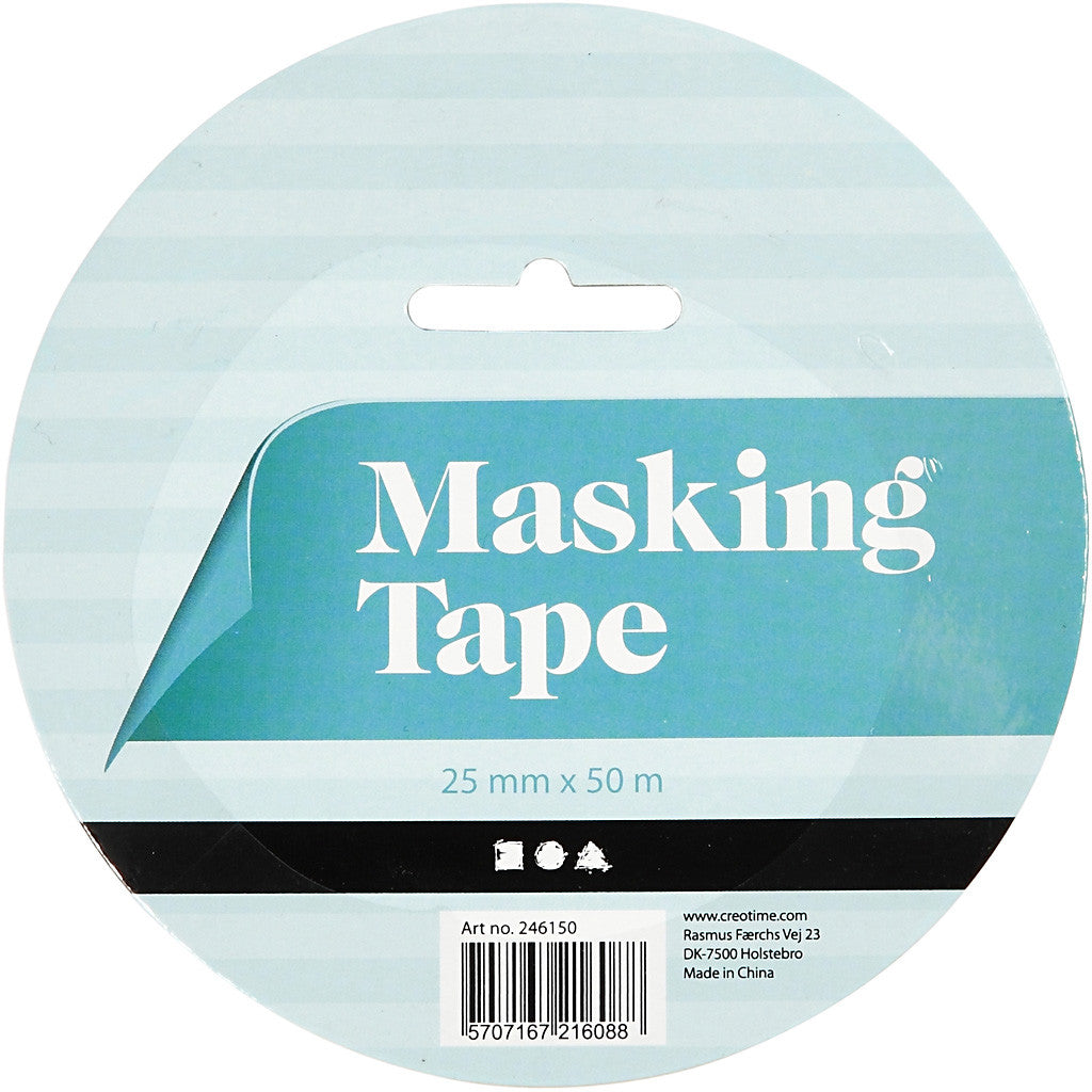 Masking Tape, W: 25 mm, 50 m/ 1 roll [HOB-246150]