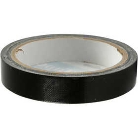 Duct Tape, W: 19 mm, black, 25 m/ 1 roll [HOB-24645]