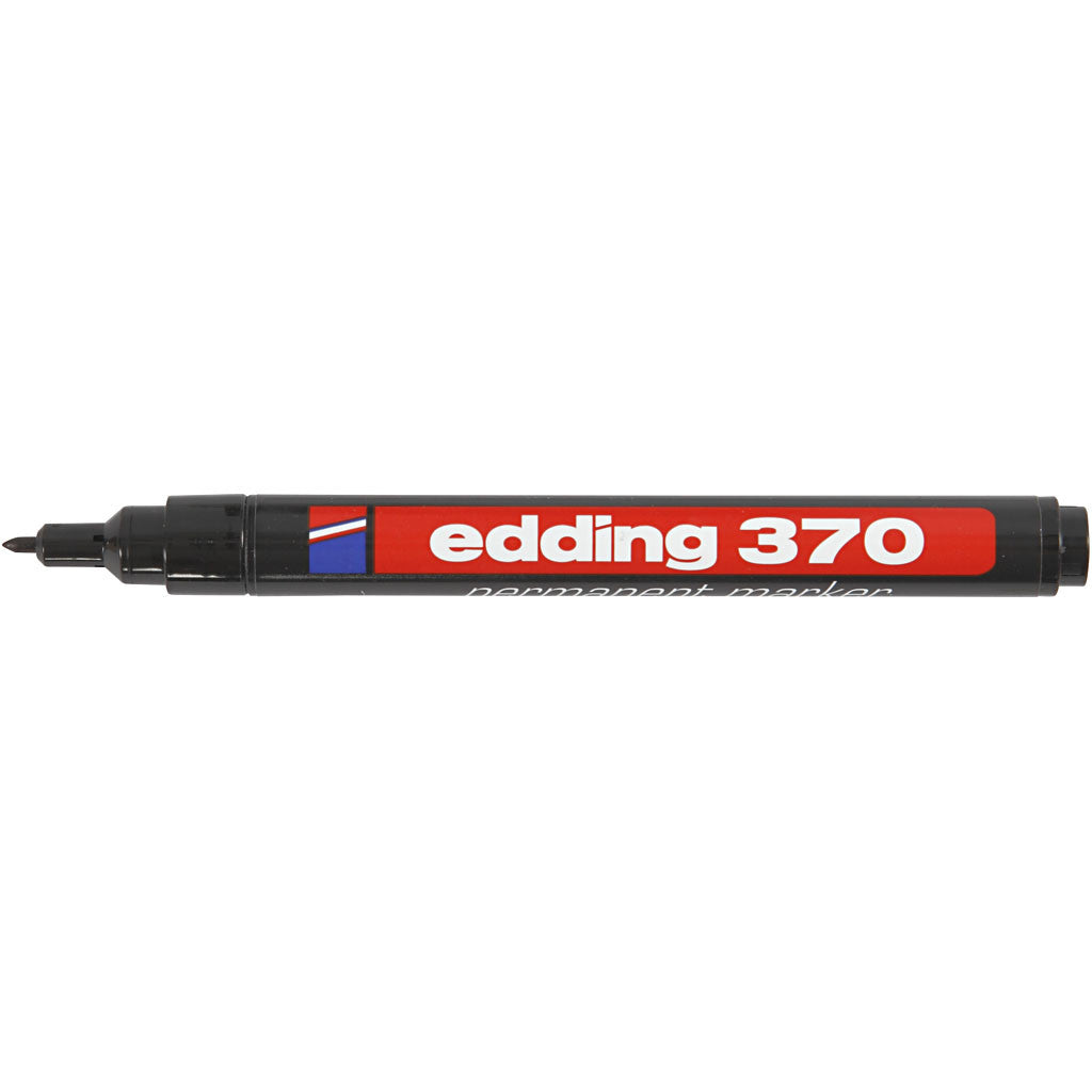 Edding 370 Marker, line 1 mm, black, 1 pc [HOB-25005]