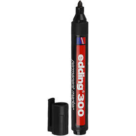 Edding 300 Marker, line 1,5-3 mm, black, 1 pc [HOB-25020]