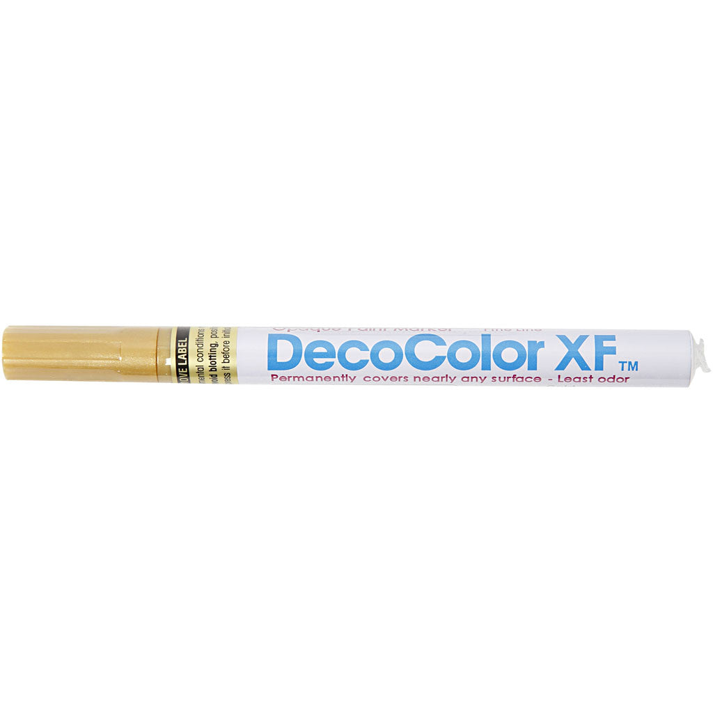 Deco Permanent Marker, line 1,2 mm, gold, 1 pc [HOB-25034]