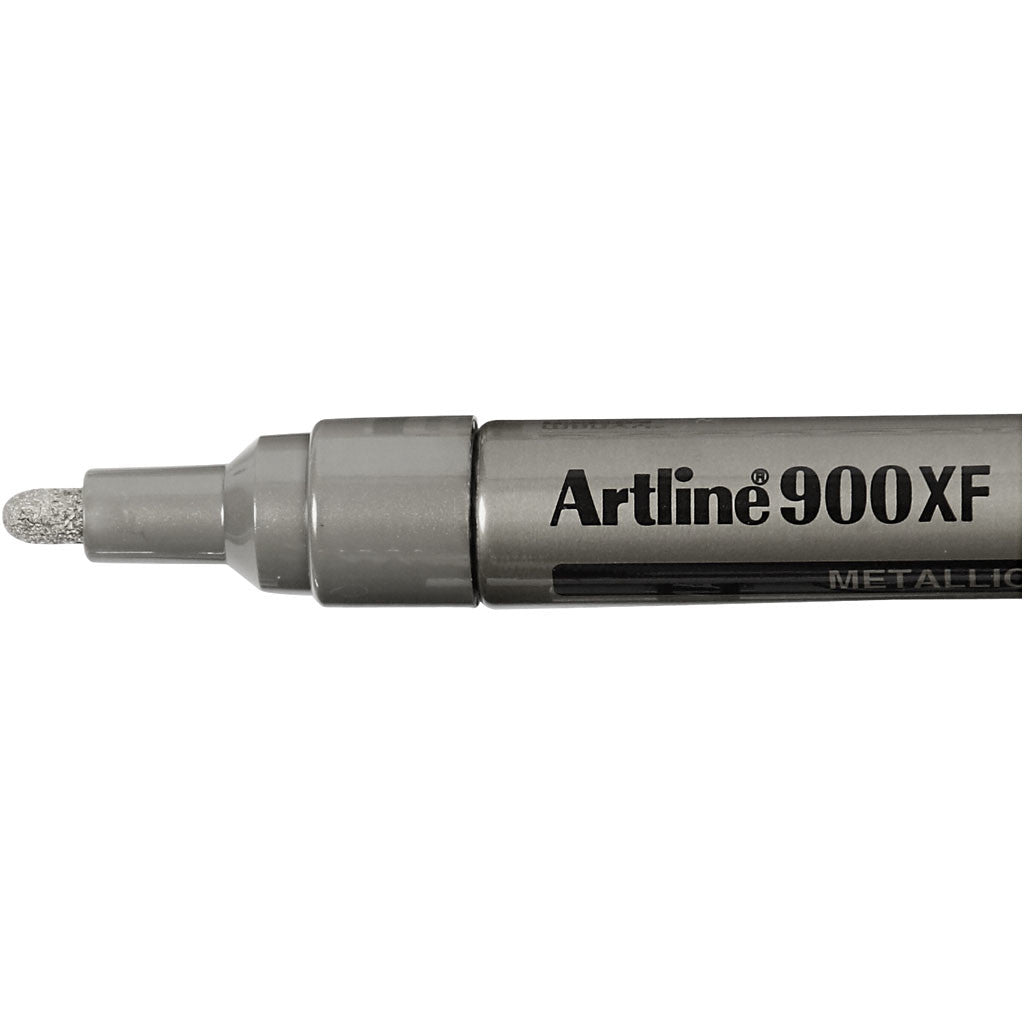 Deco Permanent Marker, line 2,3 mm, silver, 1 pc [HOB-25040]