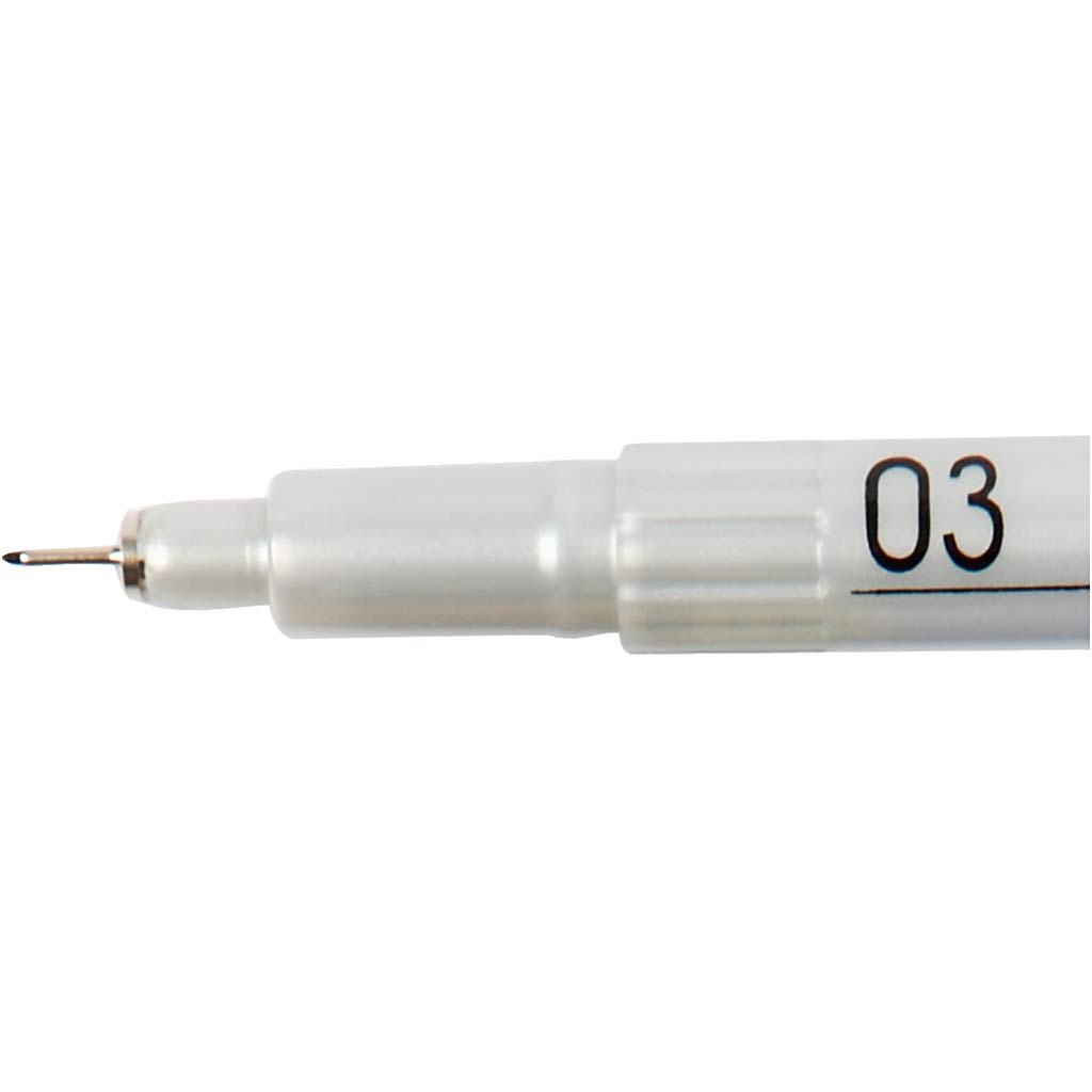 Medallion Pen, line 0,3 mm, black, 1 pc [HOB-25052]