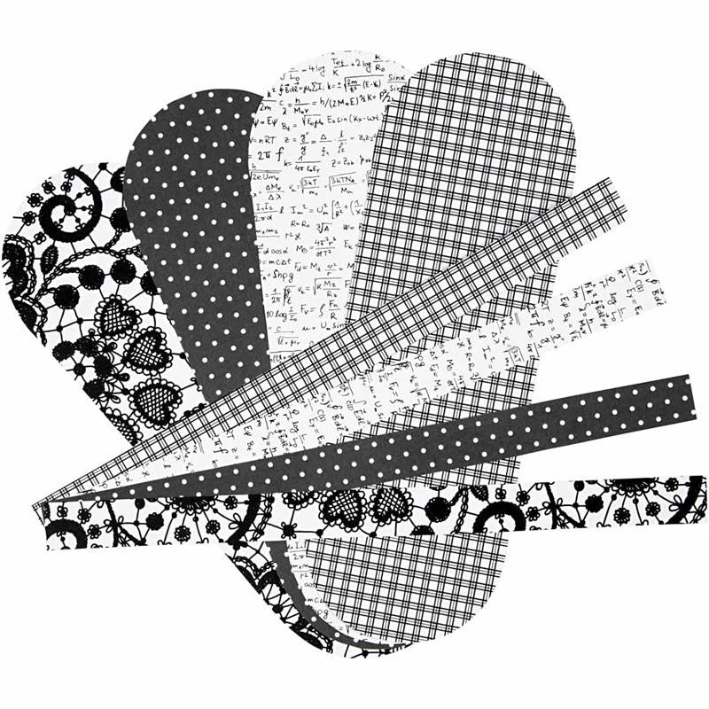 Woven Hearts, size 14,5x10 cm, 120 g, 8 set/ 1 pack [HOB-25153]