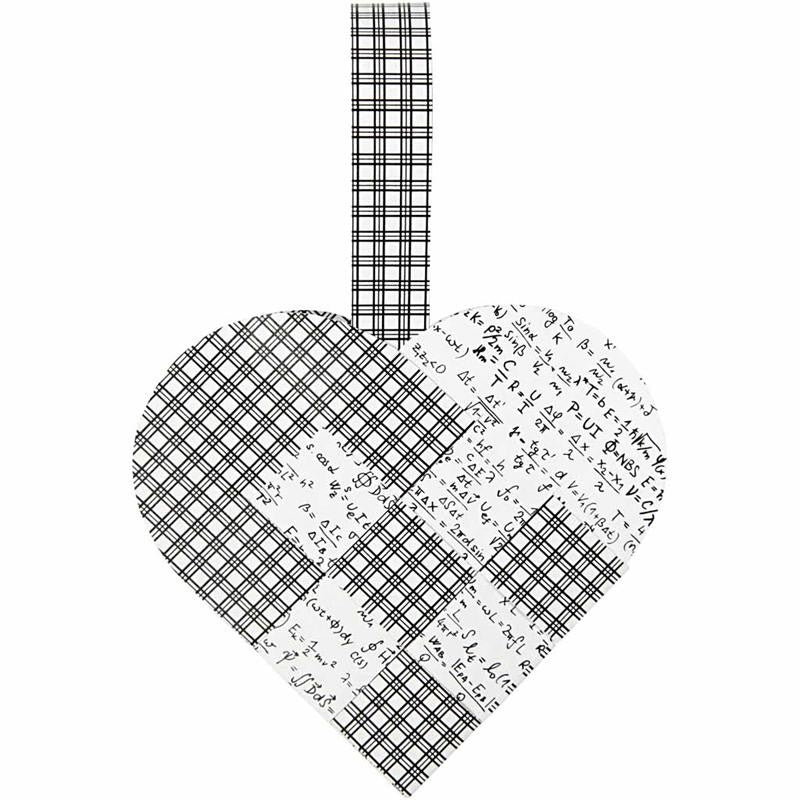 Woven Hearts, size 14,5x10 cm, 120 g, 8 set/ 1 pack [HOB-25153]