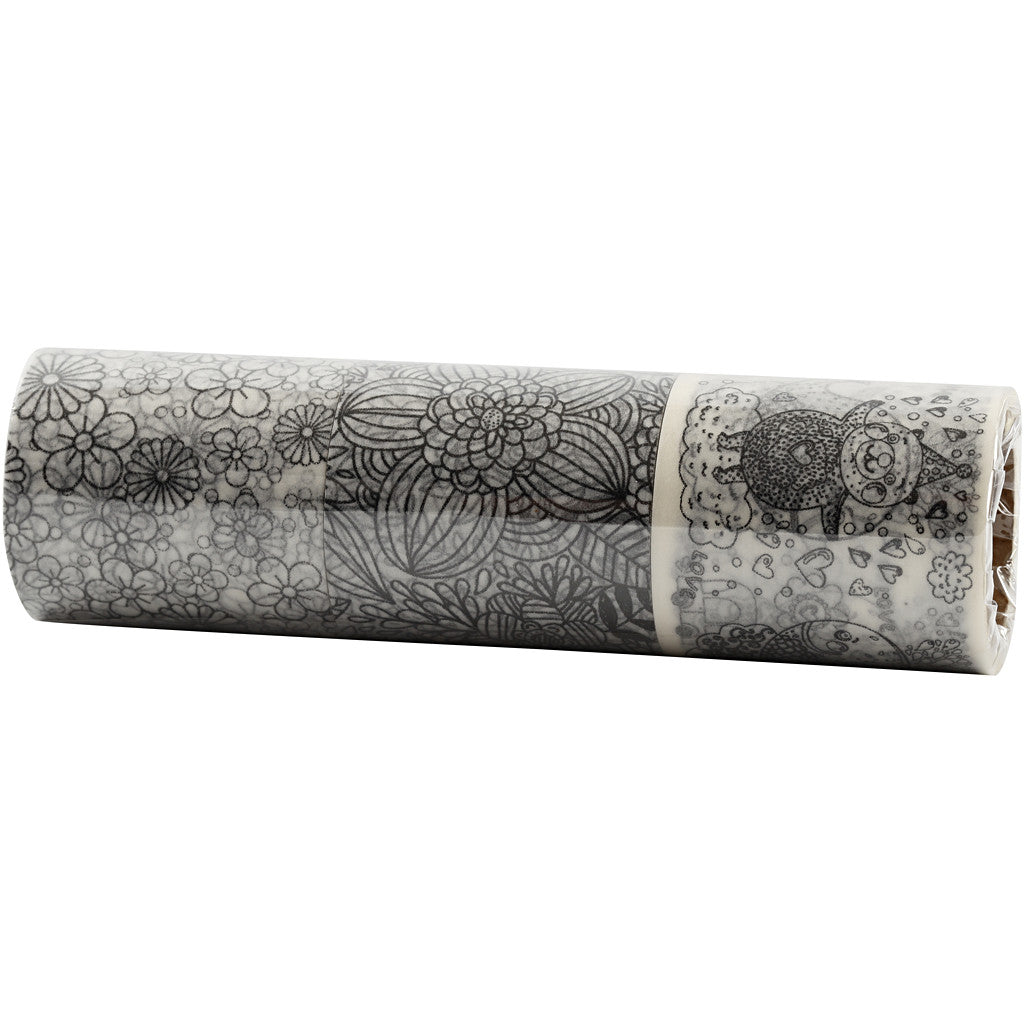 Washi Tape, W: 50 mm, 3x5 m/ 1 pack [HOB-25217]