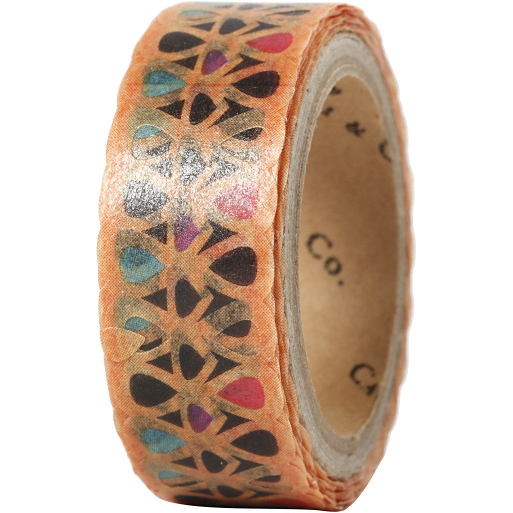 Lace Washi Tape, W: 15 mm, 5 m/ 1 roll [HOB-25264]