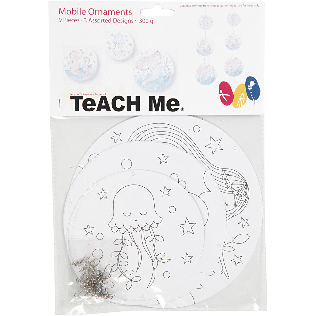 Mobile Ornaments with Motifs, dia. 12+15+18 cm, 300 g, 3 set/ 1 pack [HOB-25456]