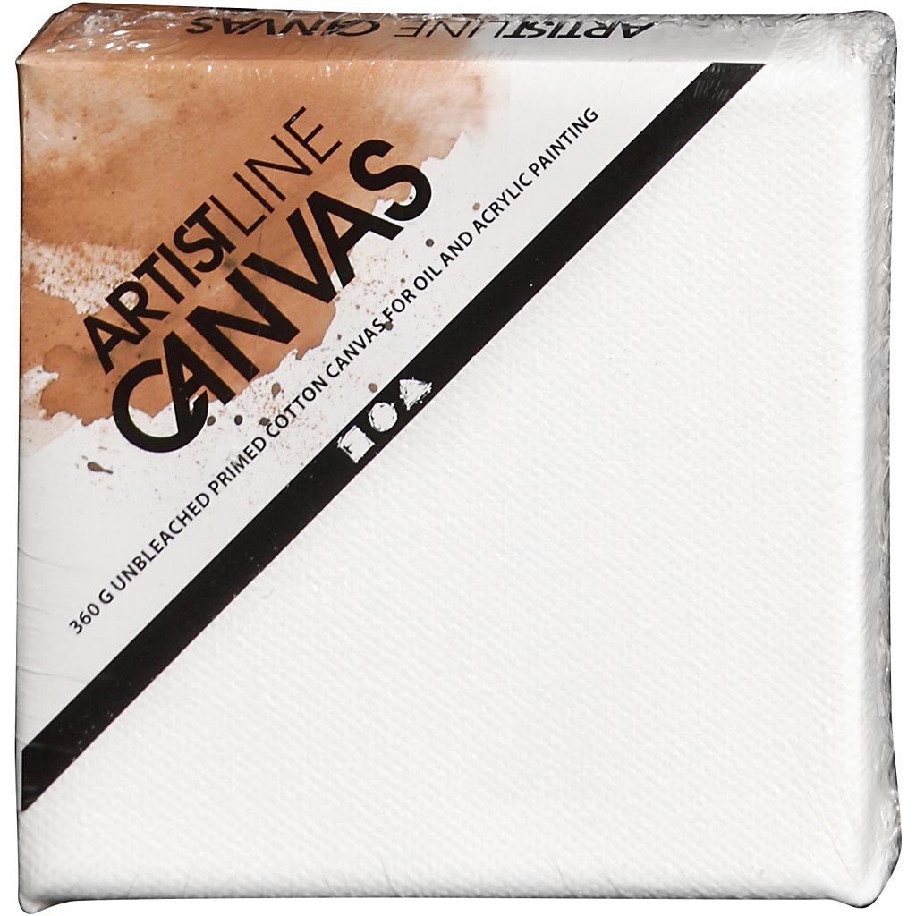 Canvas, D. 1.6 cm, size 10x10 cm, 360 g, white, 10 pc/ 1 pack [HOB-25700]