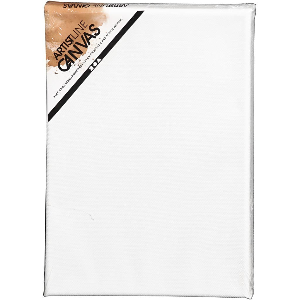 Canvas, D. 1.6 cm, size 18x24 cm, 360 g, white, 10 pc/ 1 pack [HOB-25703]