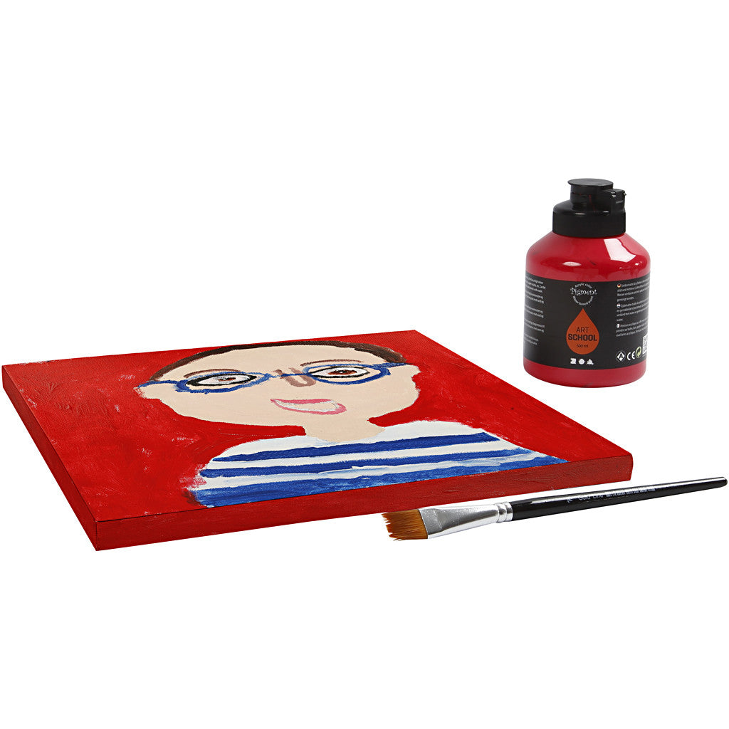 Canvas, D. 1.6 cm, size 30x30 cm, 360 g, white, 1 pc [HOB-257050]