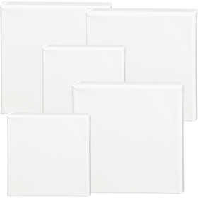 Canvas, D. 1,6 cm, size 15x15 cm, 360 g, white, 40 pc/ 1 pack [HOB-257219]