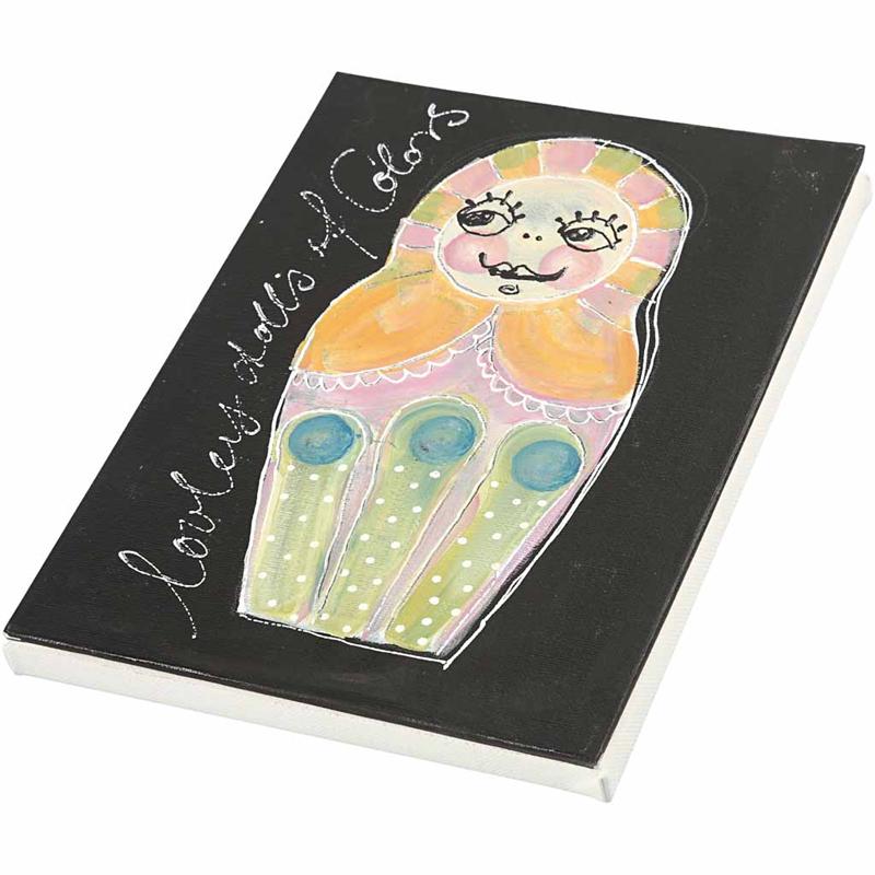 Canvas, D. 1,6 cm, size 30x30 cm, 280 g, white, 40 pc/ 1 pack [HOB-25748]