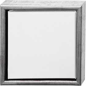 Canvas with Wooden Frame, size 20x20 cm, 360 g, white, 6 pc/ 1 pack [HOB-25752]