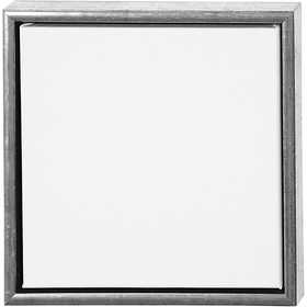 Canvas with Wooden Frame, size 30x30 cm, 360 g, antique silver, white, 1 pc [HOB-25755]