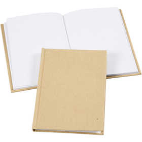 Sketchbook, A6, thickness 8 mm, 80 g, brown, 1 pc [HOB-26368]