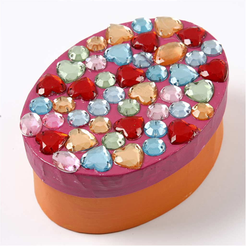 Boxes, dia. 5,5-16 cm, Content may vary , white, 168 asstd./ 1 pack [HOB-26417]