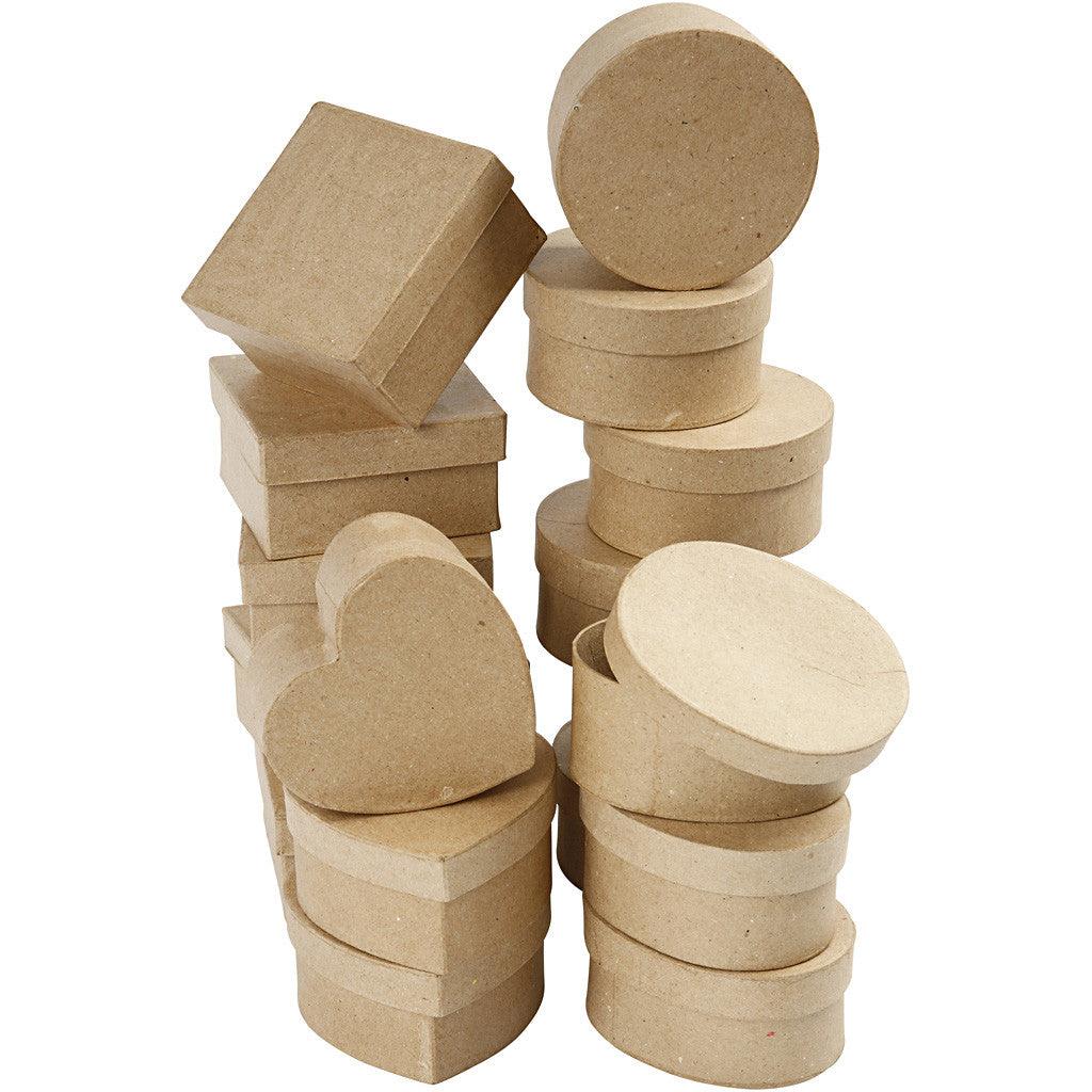 Medium boxes, H: 5 cm, dia. 10-12 cm, 28 pc/ 1 pack [HOB-264801]