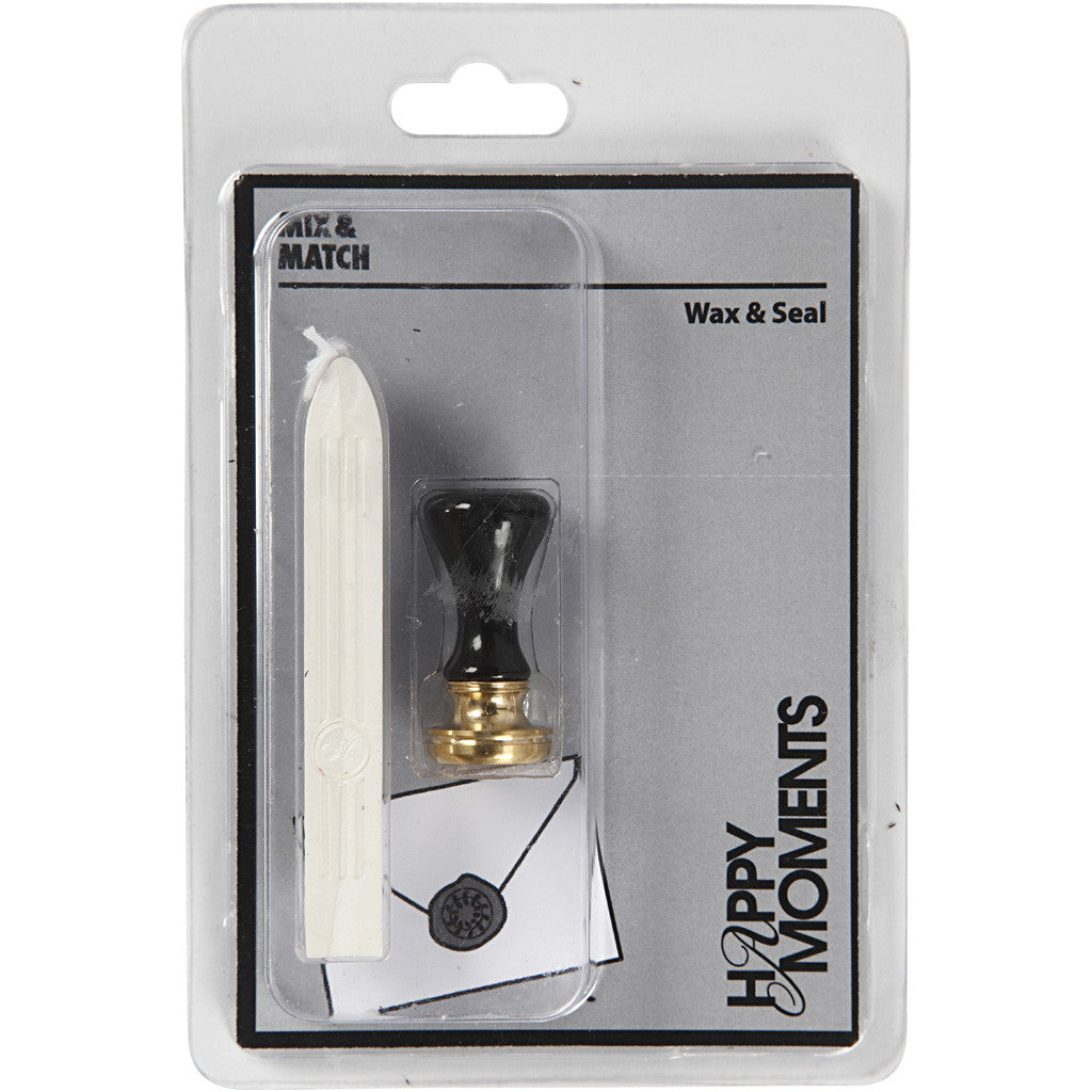 Wax Seal Set, dia. 17 mm, mother-of-pearl, 1 set [HOB-270280]