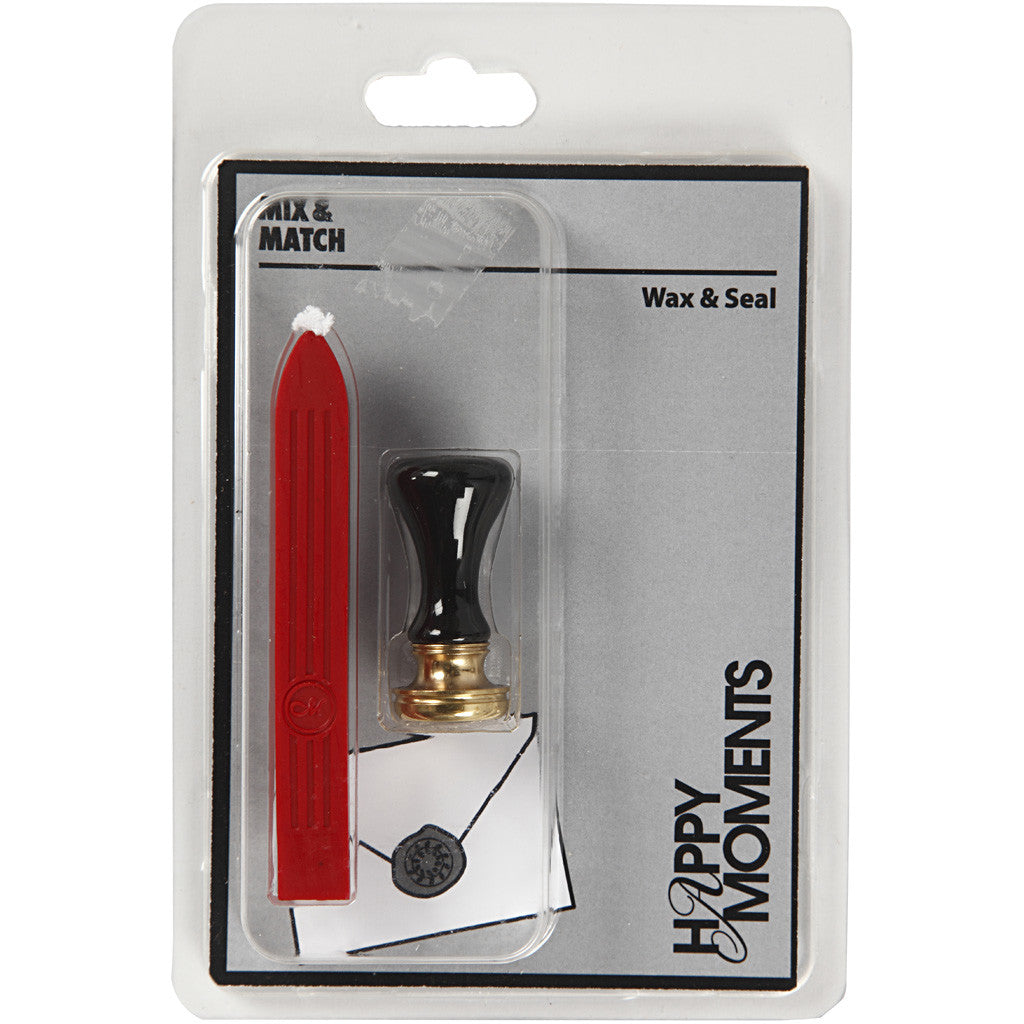 Wax Seal Set, dia. 17 mm, red, 1 set [HOB-270281]