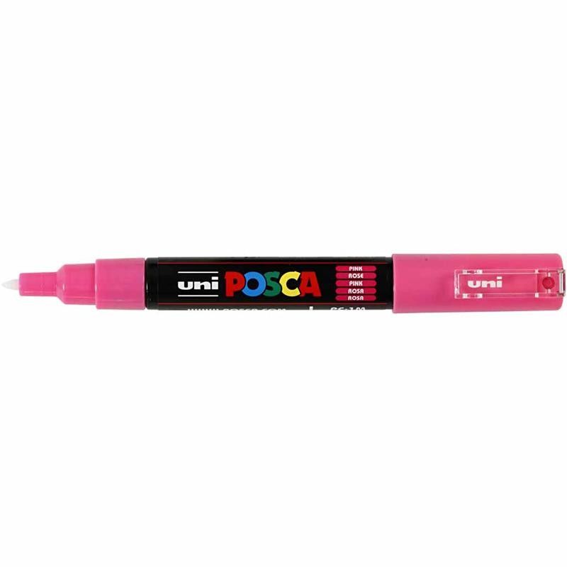 Posca Marker, no. PC-1M, line 0,7 mm, extra-fine, pink, 1 pc [HOB-273056]