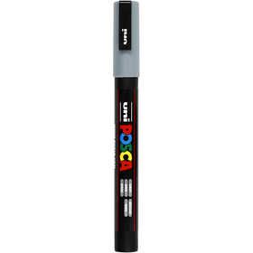 Posca Marker, no. PC-3M, line 0,9-1,3 mm, fine, grey, 1 pc [HOB-274095]