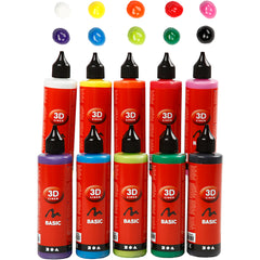 3D Liner, assorted colours, 10x100 ml/ 1 pack [HOB-30388]