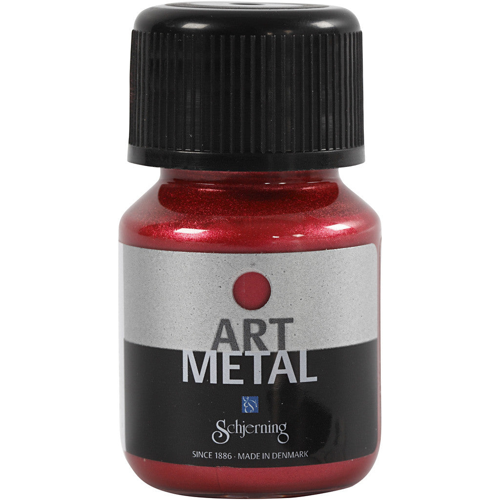 Craft Paint Metallic, lava red(5112), 30 ml/ 1 bottle [HOB-307150]
