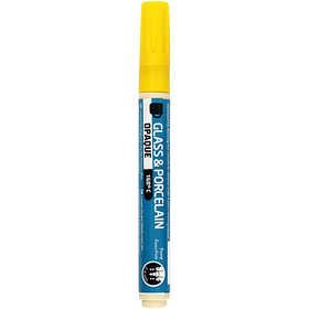 Glass and Porcelain Marker, line 2-4 mm, opaque, yellow, 1 pc [HOB-31321]