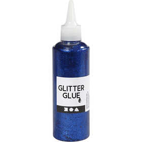 Glitter Glue, dark blue, 118 ml/ 1 bottle [HOB-31825]