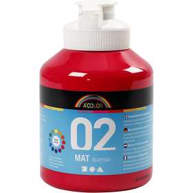 Acrylic Paint Matte, primary red, 500 ml/ 1 bottle [HOB-32110]