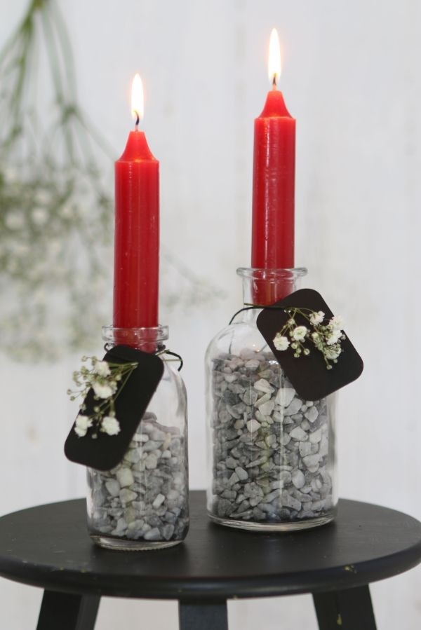 Candle tapered Red 11cm tall (set of 7 pcs) [IFS-32161]
