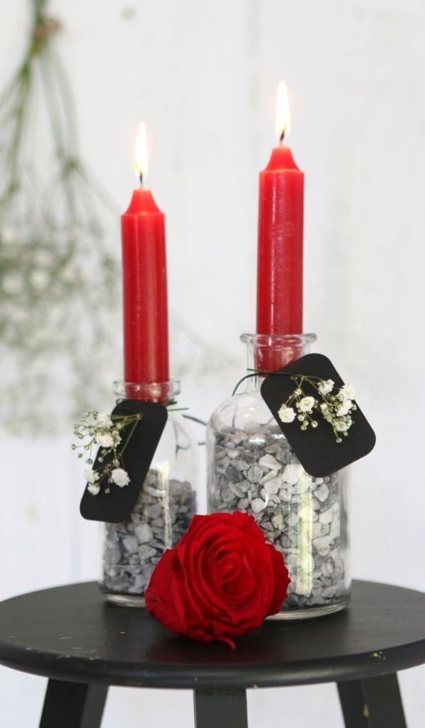 Candle tapered Red 11cm tall (set of 7 pcs) [IFS-32161]