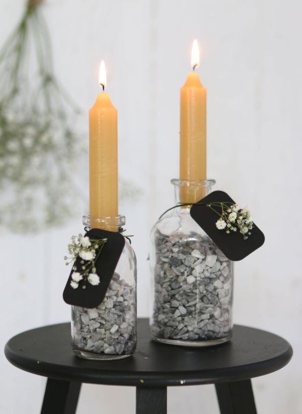 Candle tapered Honey 11cm tall (set of 7 pcs) [IFS-32164]