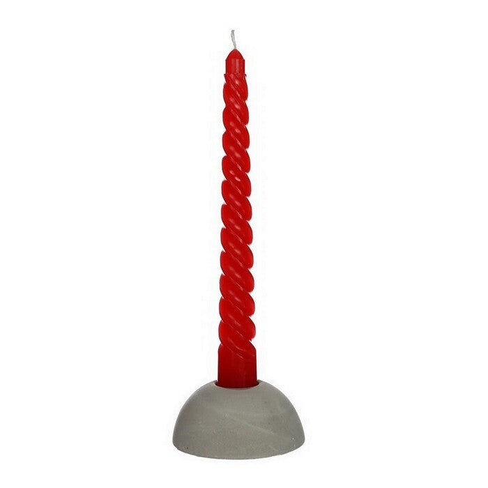 Candles twisted red 19cm high (4 pcs.) [IFS-32231]