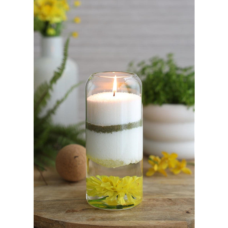 Pearlsand Candle 400gr Moss Green (6 pcs) [IFS-32720]